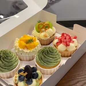 Minimalist Transparent Window Cupcake Gift