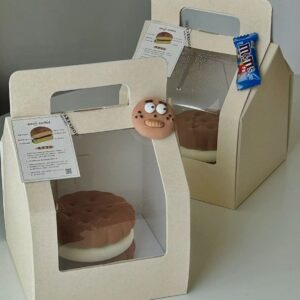 Cute Transparent Window Baking Pastry Gift Box